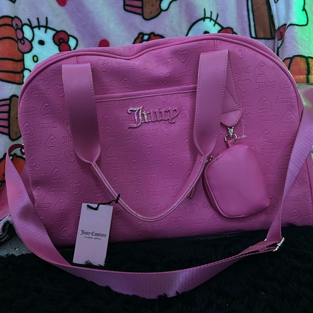 Pink juicy couture duffel bag
